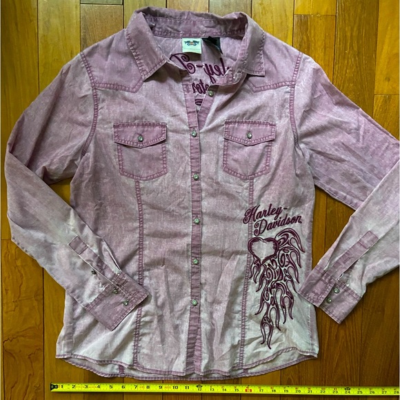 Harley-Davidson long sleeve button down - Picture 1 of 6